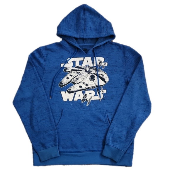 Stars Wars Blue Millennium Falcon Hoodie - Picture 1 of 6